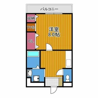 ハートフルOKA【4階】の間取り