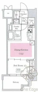 アーバネックス西天満【6階】の間取り