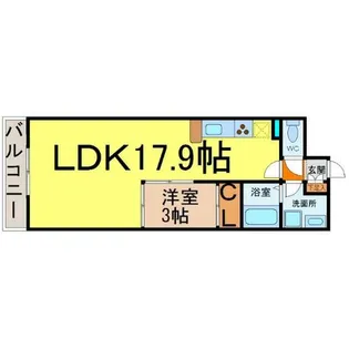 Gramercy Shirakawa Koen【3階】の間取り