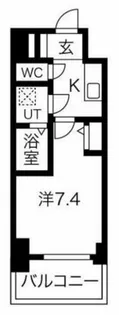 アプリーレ中之島【14階】の間取り