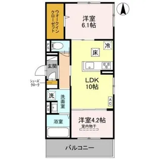 ヌーベル・ヴィ―侍従池【2階】の間取り