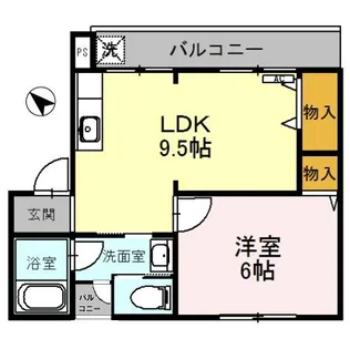 グランコートビワコ【B-1号室】の間取り