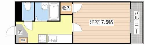 フーミン【105号室】の間取り