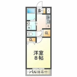 ヴィラ月見山【2階】の間取り