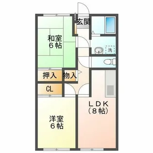 プランドールMITANI【2階】の間取り