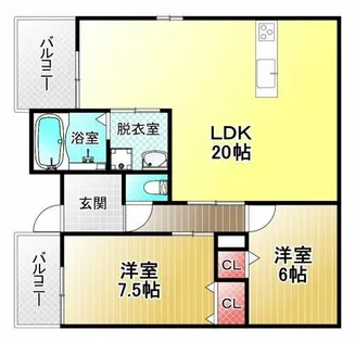 エトワールヴィル-R小阪本町レジデンス【1階】の間取り