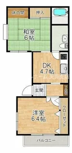 グリーンハイツ鷹合【1階】の間取り
