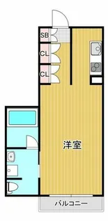 大阪府大阪市浪速区桜川2丁目【マンション】の間取り