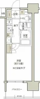 クレストコート靱公園【2階】の間取り