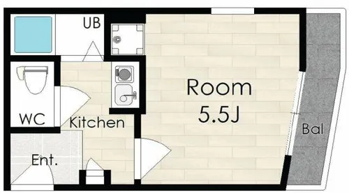 SAINT HILLⅡ【1階】の間取り