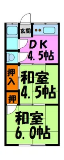 植田文化【203号室】の間取り