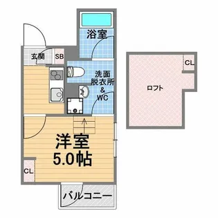 loulou今津【3階】の間取り