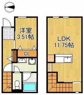 グラン若園【1階】の間取り