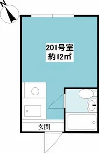 シティメイト芦屋【2階】の間取り