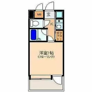 1Kの間取り画像