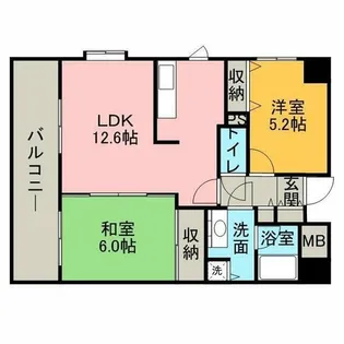 アーバンパレス大濠【3階】の間取り