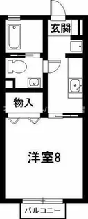 シャルムFUKUTA【105号室】の間取り