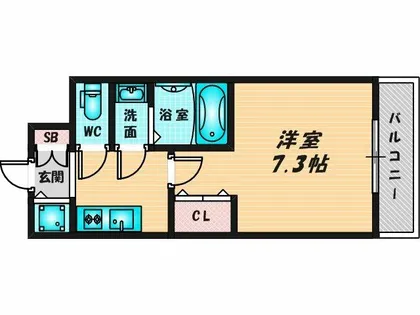 グランカーサ高井田【8階】の間取り