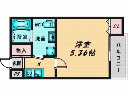ブライト近大前【3階】の間取り