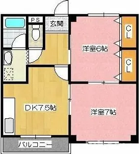 リブレ三光V【2階】の間取り