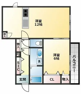 シャーメゾンアルル【2階】の間取り