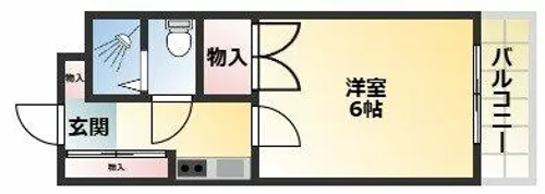 フォルム東住吉【4階】の間取り