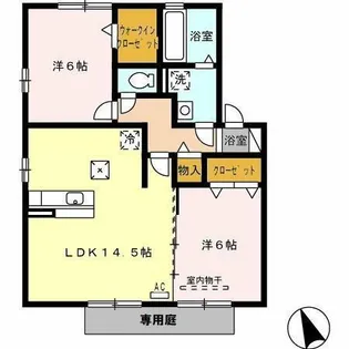 アルル A棟【1階】の間取り