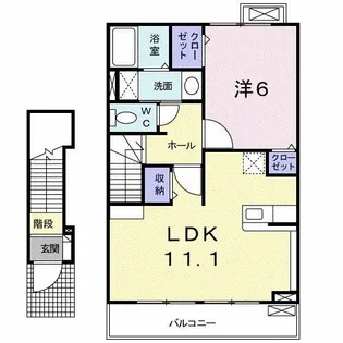 アプローズ【2階】の間取り