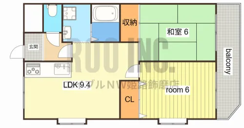グランパーク加古川【4階】の間取り