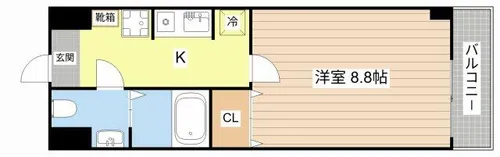 ソレイユ豊Part-1【505号室】の間取り