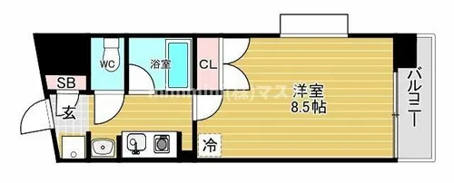 ルパピヨン・SP【9階】の間取り
