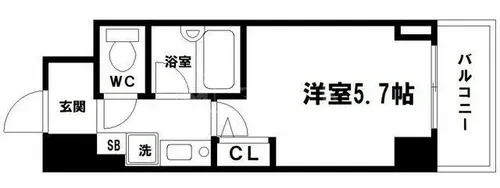 プレサンス天満【1102号室】の間取り