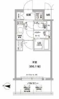 エスリード大阪梅田リュクス【9階】の間取り