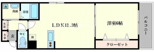 グランパシフィックプラムスクエア【2階】の間取り