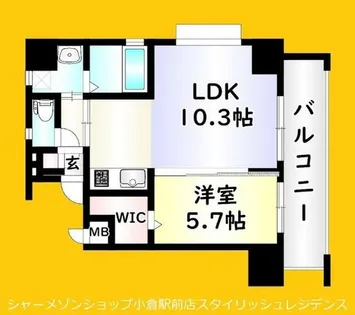 アイランドコート別院【6階】の間取り