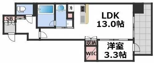 SUNREGIS NAMBA【2階】の間取り