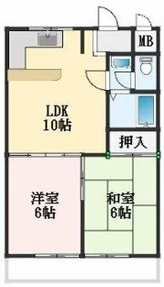 フジハイツ【3階】の間取り