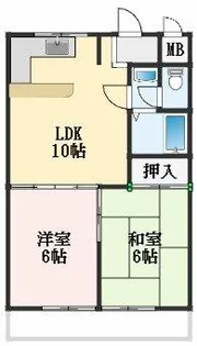 フジハイツ【3階】の間取り