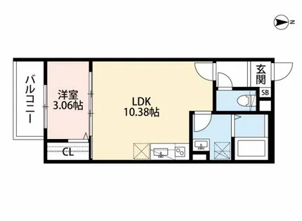 シャン・ルミエールおおとり【2階】の間取り