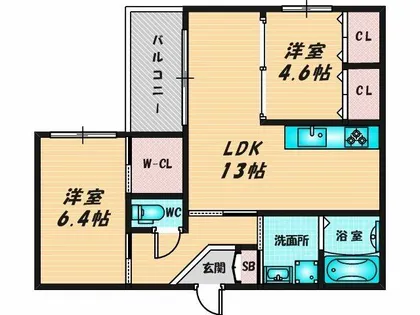 KOGI Residence 花園本町【2階】の間取り