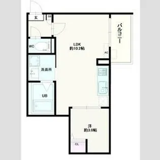 Jack odakaⅨ【1階】の間取り