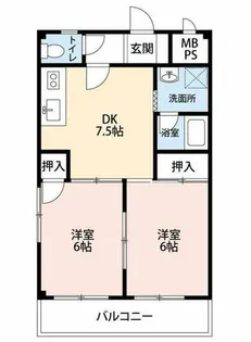ライフインかいめい【1階】の間取り