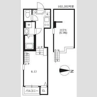 フレグラントオリーブ名城公園【1階】の間取り