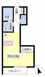 ベルリネッタ【106号室】の間取り