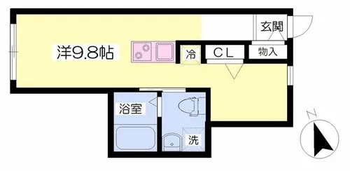 ベルリネッタ【203号室】の間取り