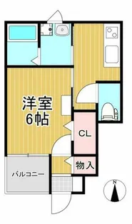 ALLEY7 B棟【108号室】の間取り