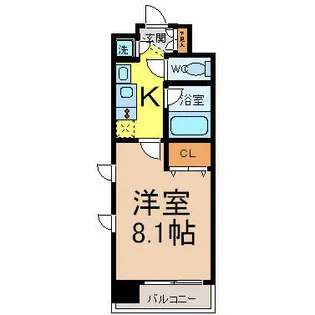 ベルファース川原通【5階】の間取り