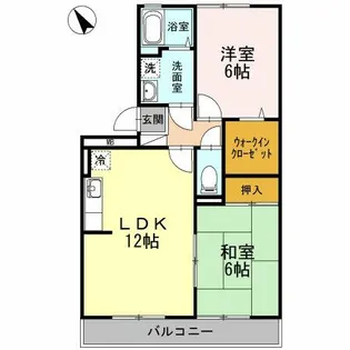 ペイサージュ上津【3階】の間取り