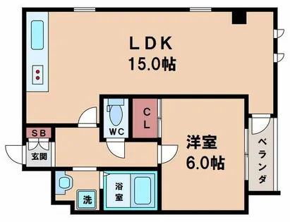 ダグラス鷹合【4階】の間取り