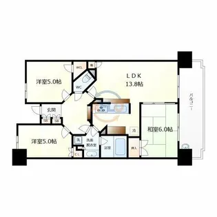 リバーガーデンこのはな【4階】の間取り